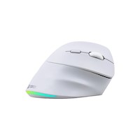 MOUSE INALÁMBRICO TEROS TE-1236S RGB BLANCO 6 BOTONES